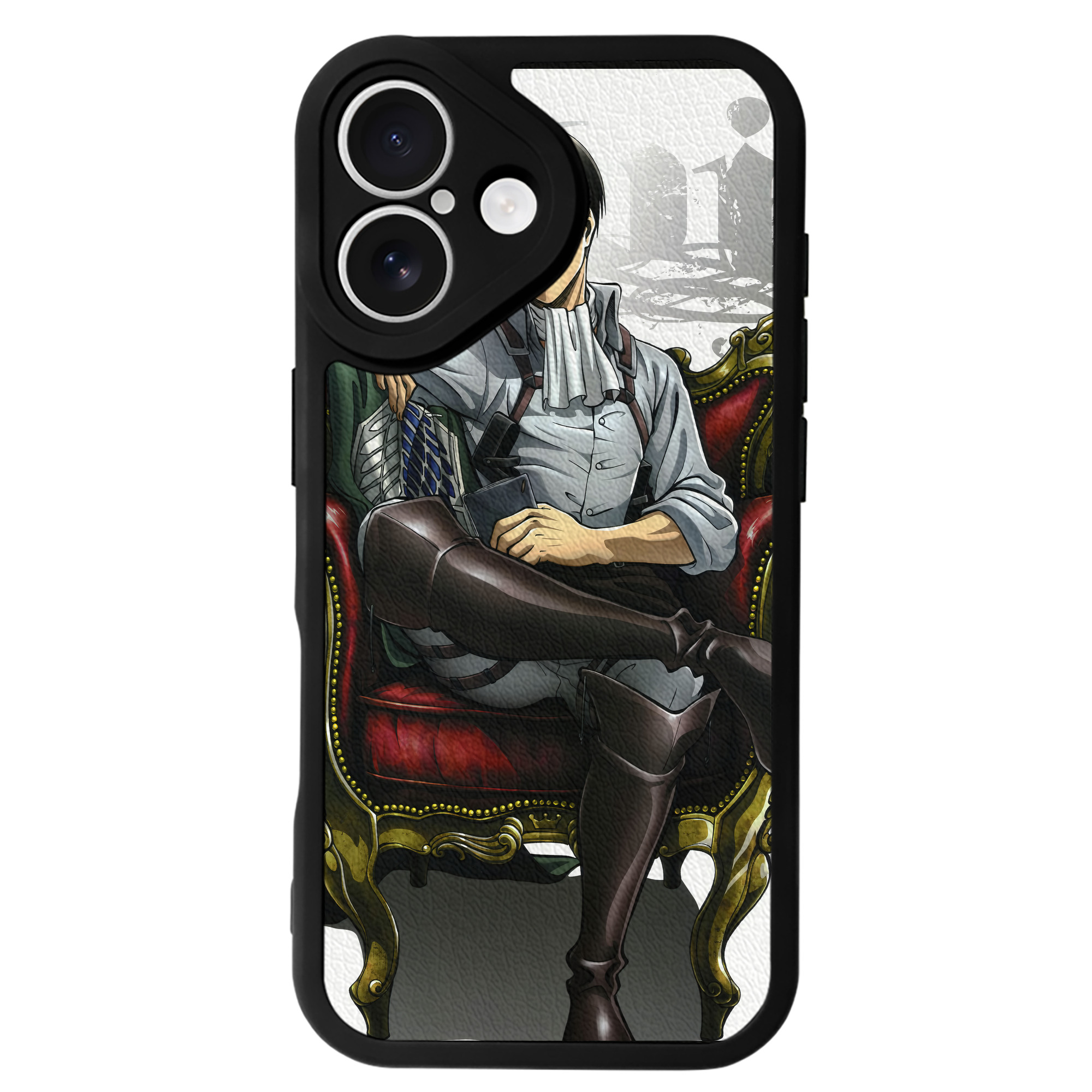 （画像用） 進撃の巨人 Attack on Titan 【iPhone 16シリーズ対応】シリコンスマホケース（レザー調） 材質：シリコン